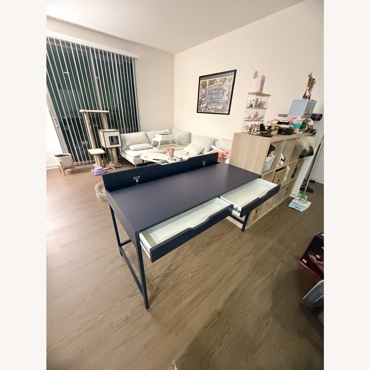 IKEA Sapphire Blue Study Desk  - image-2