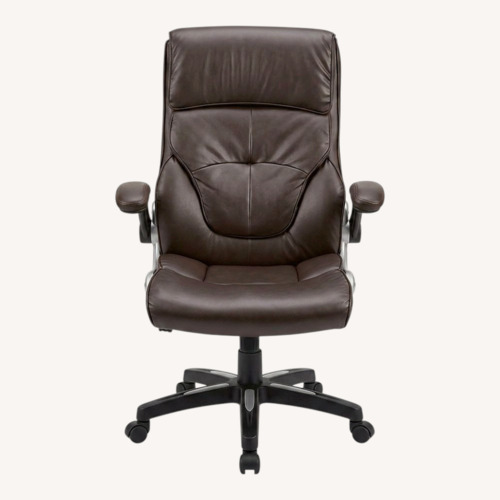 Used Amazon Dark Brown Leather Office Chair for sale on AptDeco