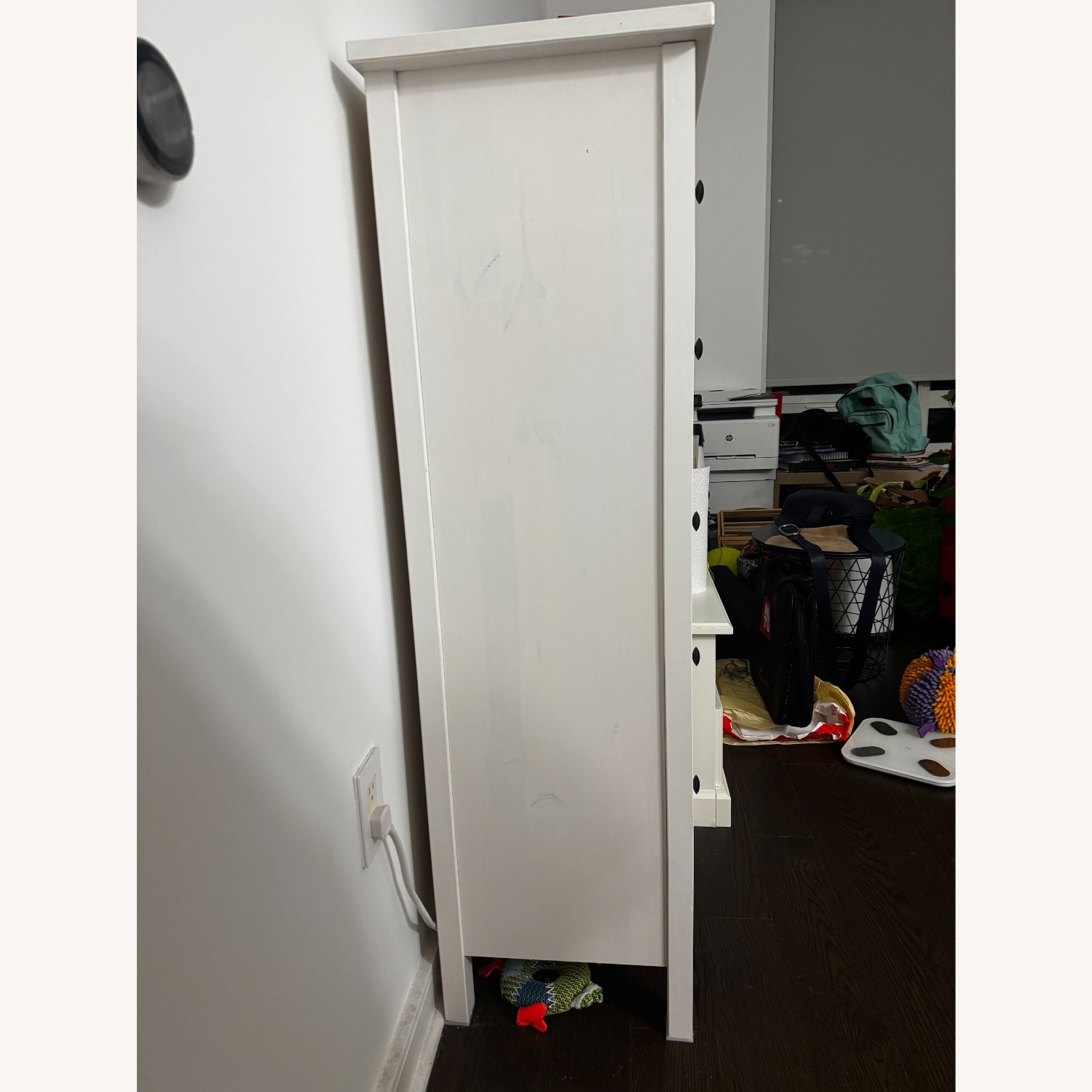 IKEA 5-Drawer White Wood Dresser - image-1
