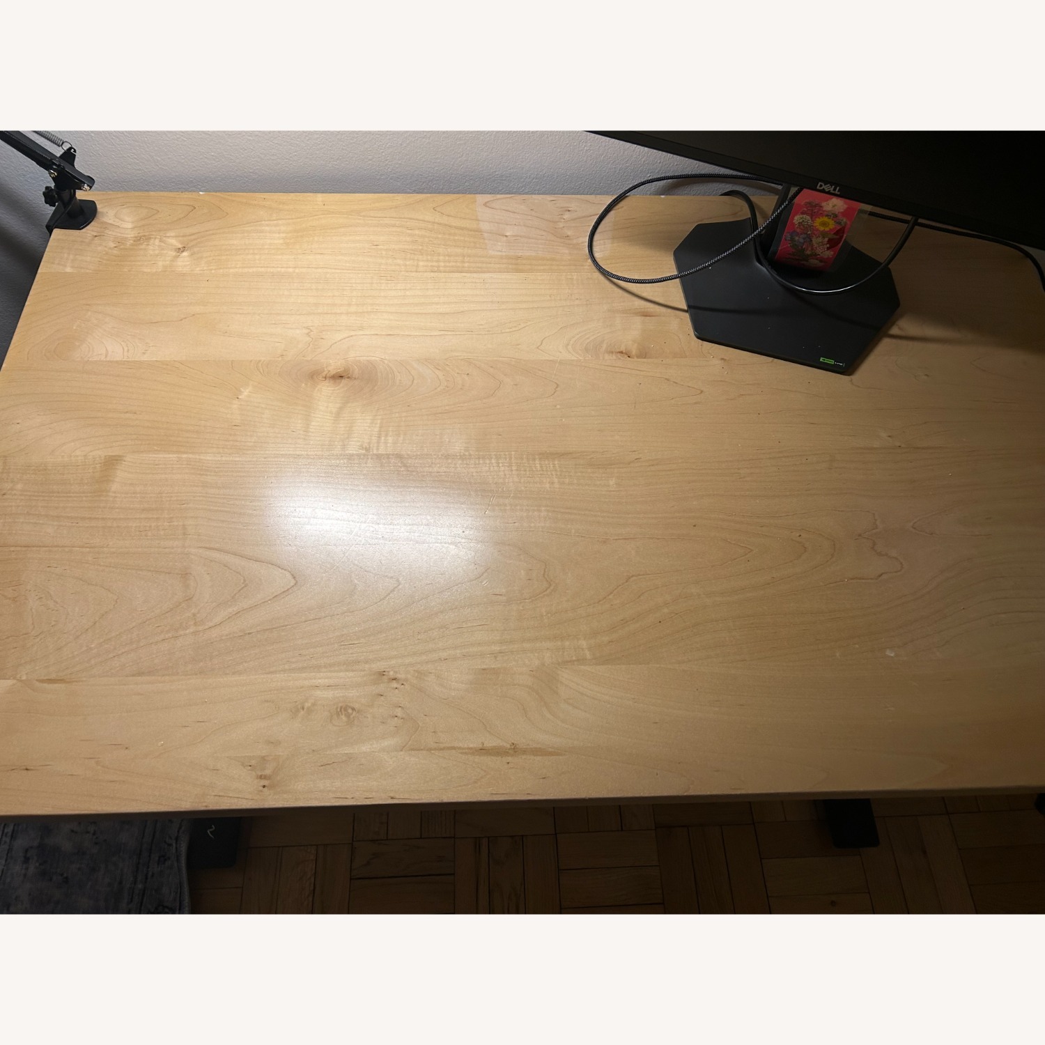 Amazon Custom Made Light Brown Wood Desk - image-4