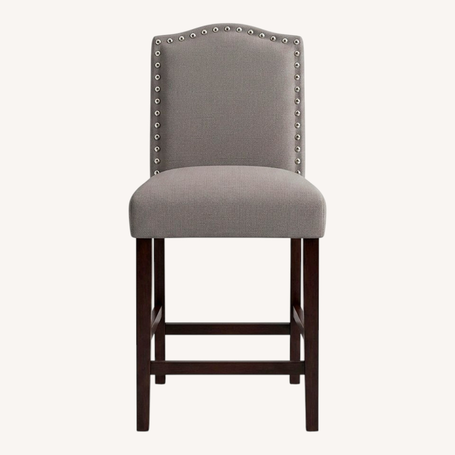 Light Gray Fabric Dining Chairs - image-0