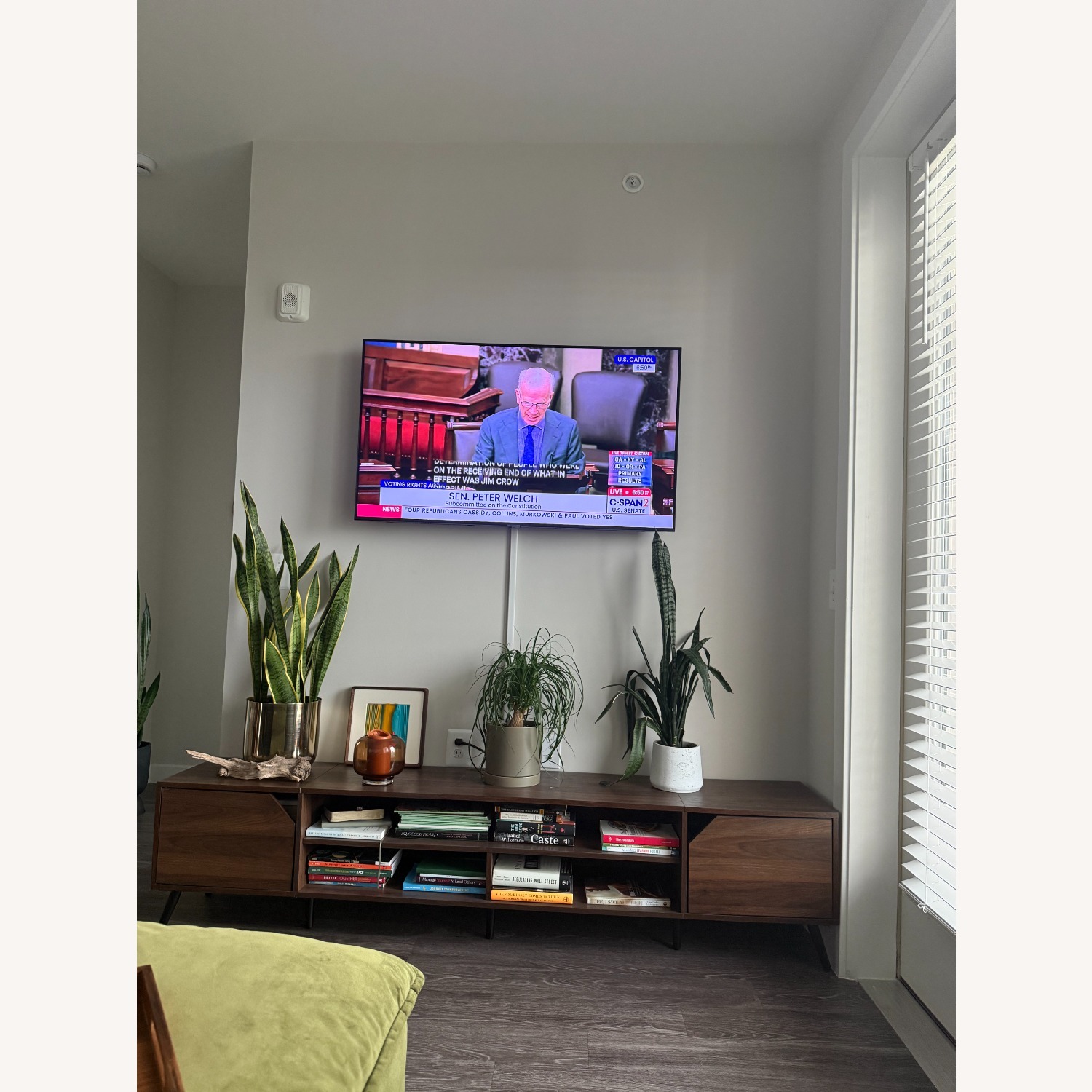 Wayfari 2-Door Minimalist TV Stand with Open Storage - image-3