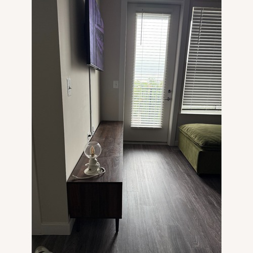 Used Wayfari 2-Door Minimalist TV Stand with Open Storage for sale on AptDeco