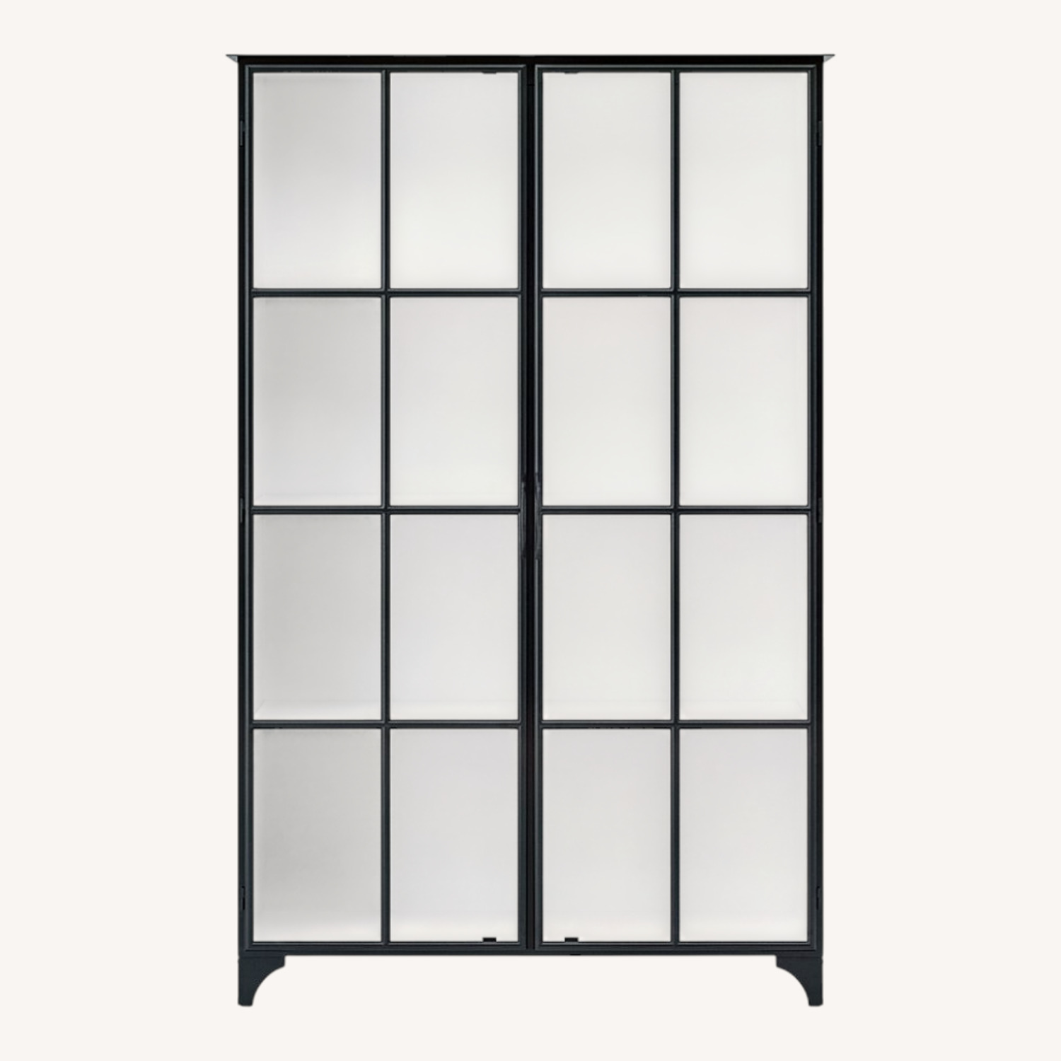 Crate & Barrel Kedzie Black Metal Bookcase - image-0