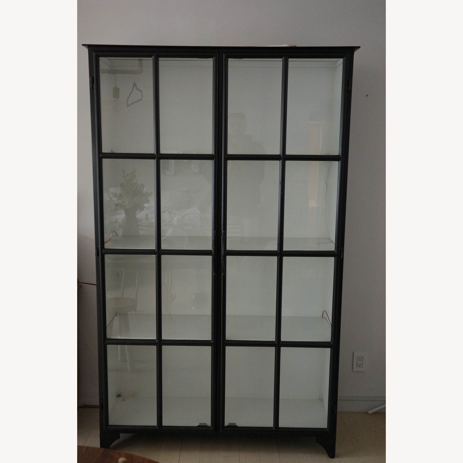 Crate & Barrel Kedzie Black Metal Bookcase - image-2