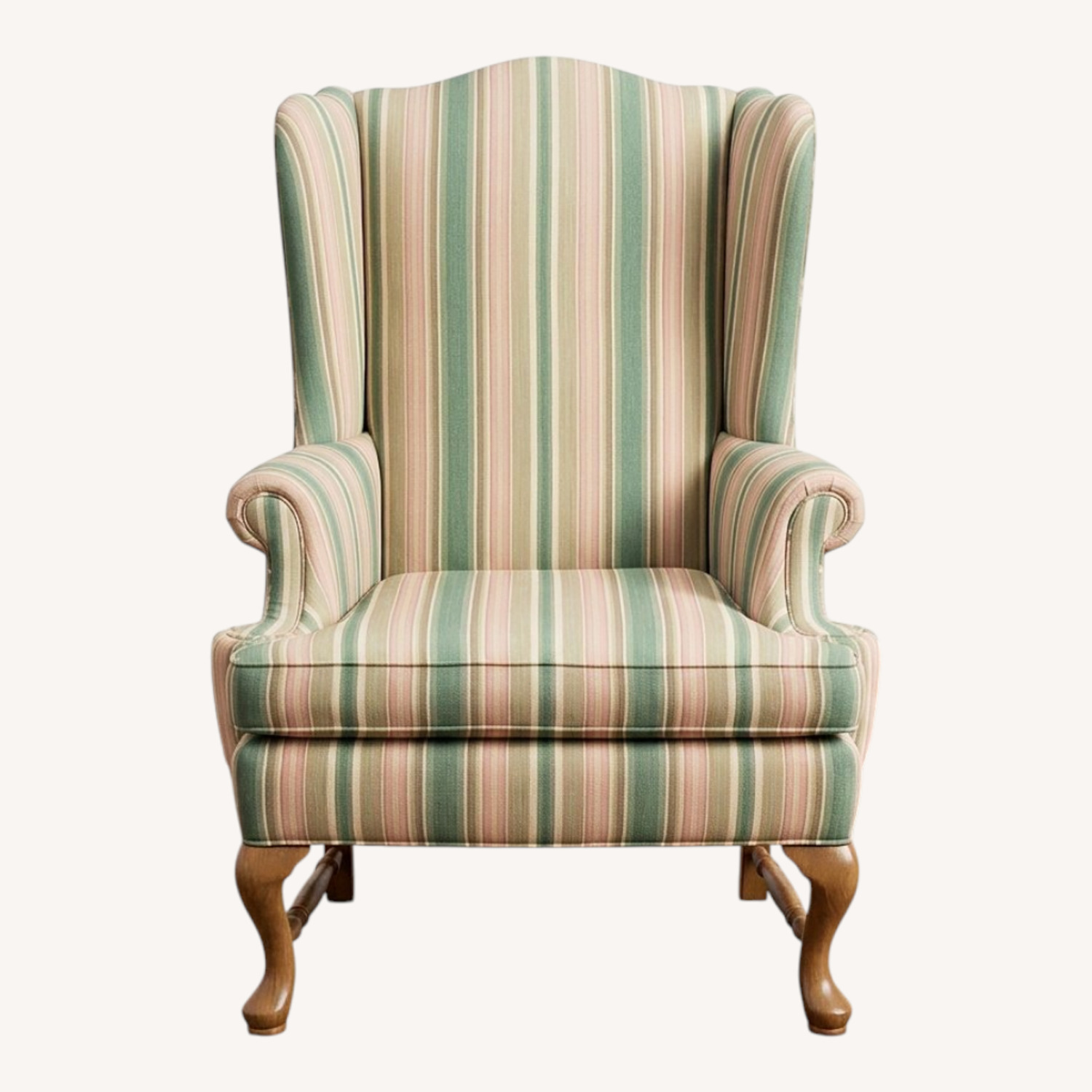 Pearson Queen Anne Style Wingback Armchair - image-0
