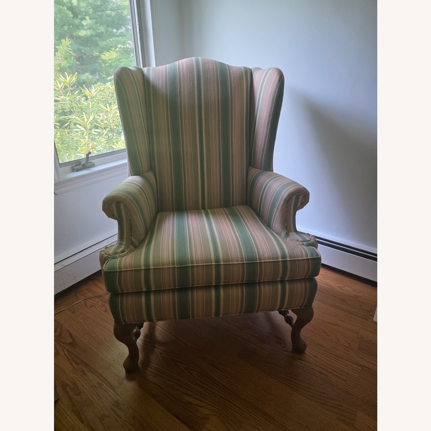 Pearson Queen Anne Style Wingback Armchair - image-1