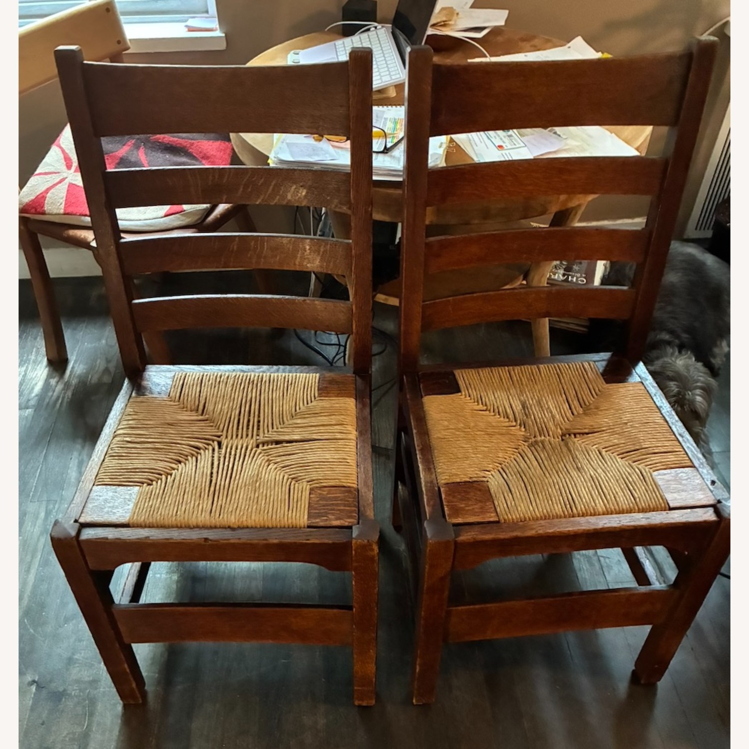 ABC Carpet and Home Dark Brown Dining Chairs - image-2
