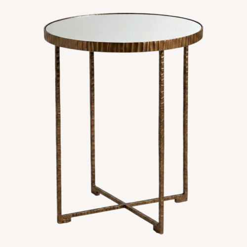 Used Gold Accent Side Table for sale on AptDeco