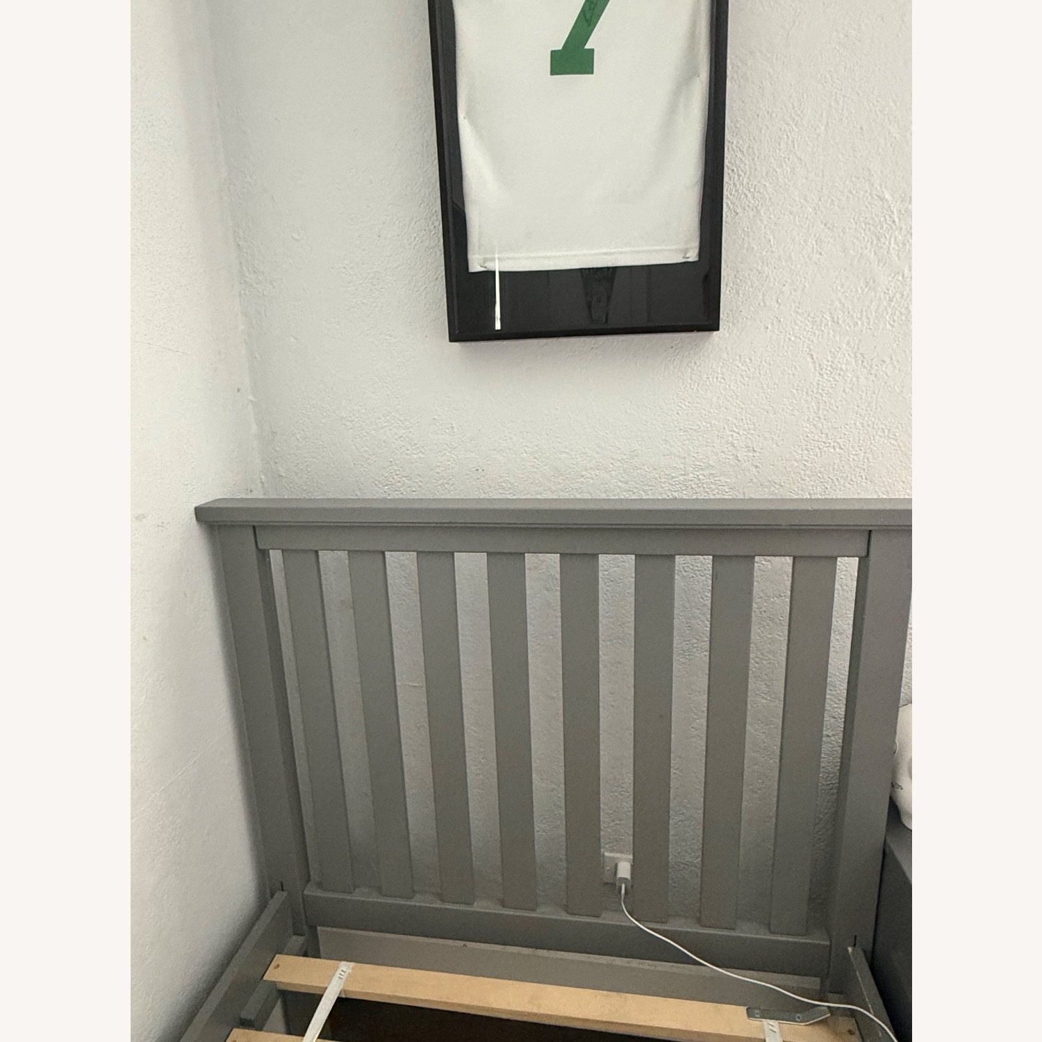 Pottery Barn Kids Elliott Light Gray Wood Twin Bed - image-5