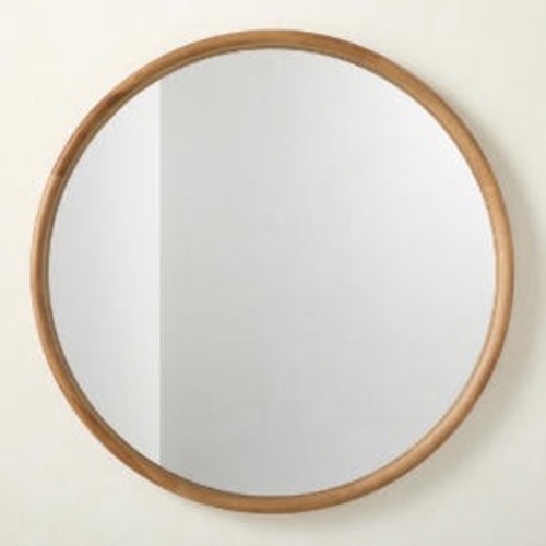 Used CB2 Saone Ash 48” Round Mirror for sale on AptDeco