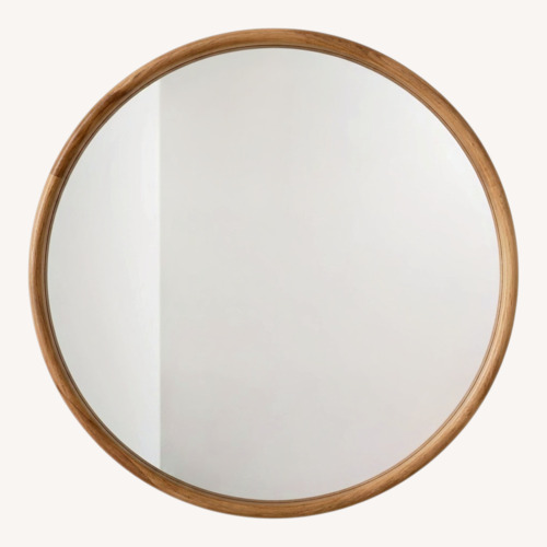 Used CB2 Saone Ash 48” Round Mirror for sale on AptDeco
