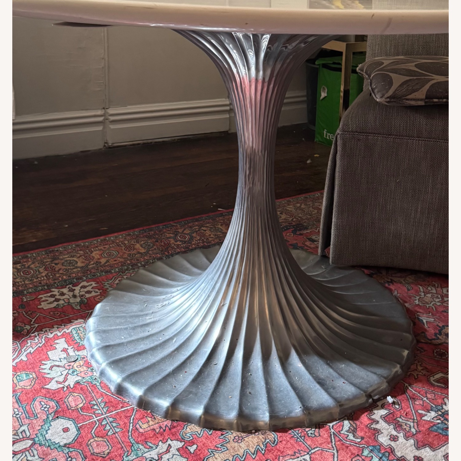 Oly Studio Luca Marble White Marble Dining Table - image-5