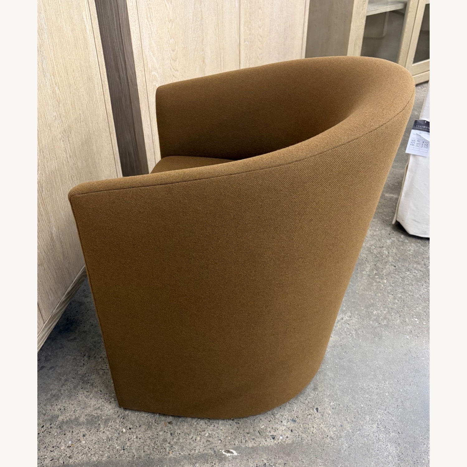 Restoration Hardware Arrondi Dark Brown Accent Chair - image-3