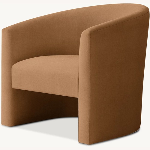 Used Restoration Hardware Arrondi Dark Brown Accent Chair for sale on AptDeco