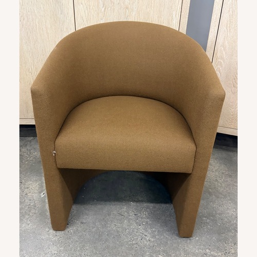 Used Restoration Hardware Arrondi Dark Brown Accent Chair for sale on AptDeco