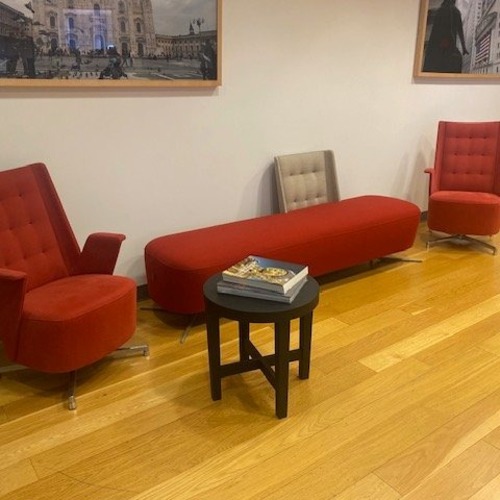 Used Estel America Red Fabric Accent Chairs for sale on AptDeco