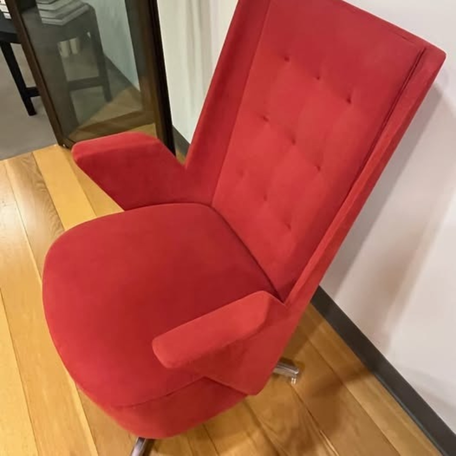 Estel America Red Fabric Accent Chairs - image-2