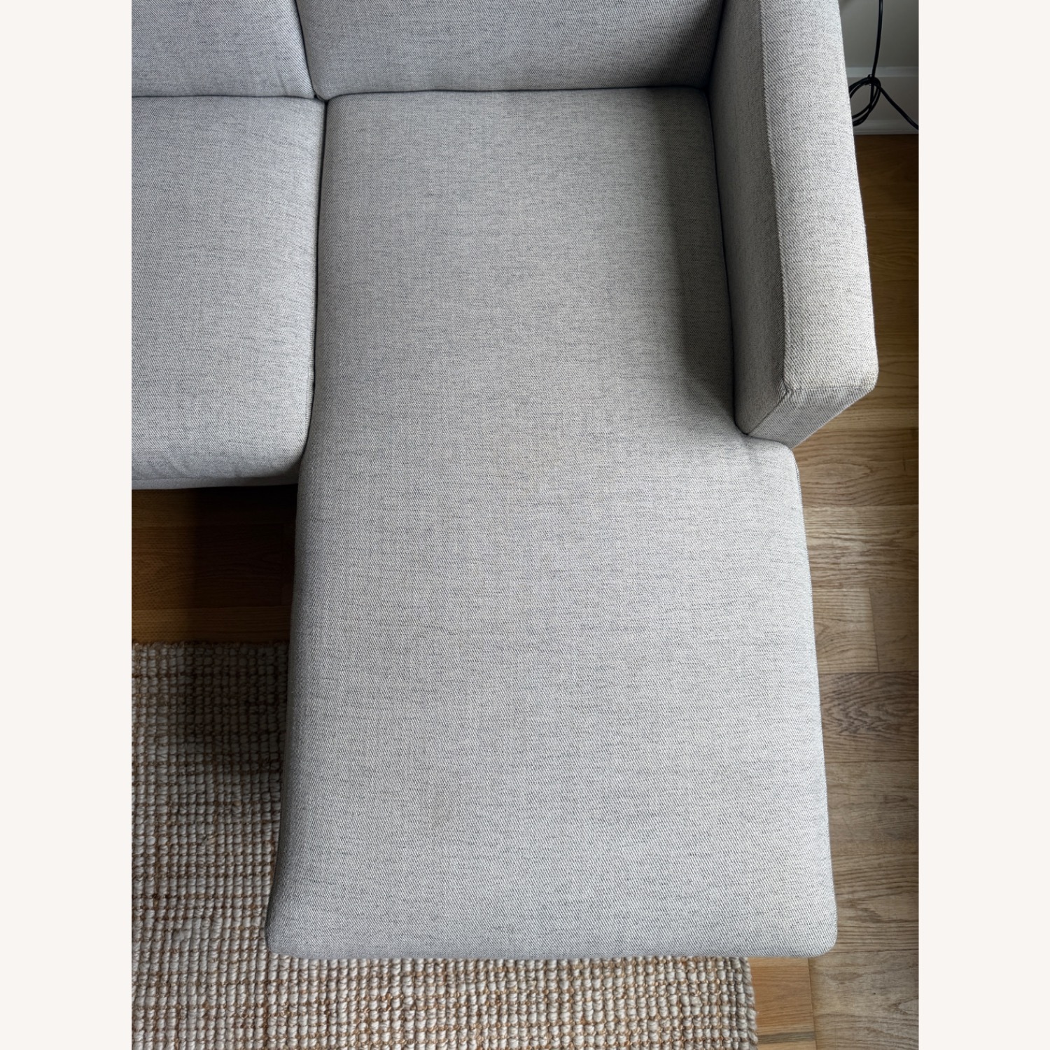 West Elm Natural Fabric 2 Piece Sectional - image-5