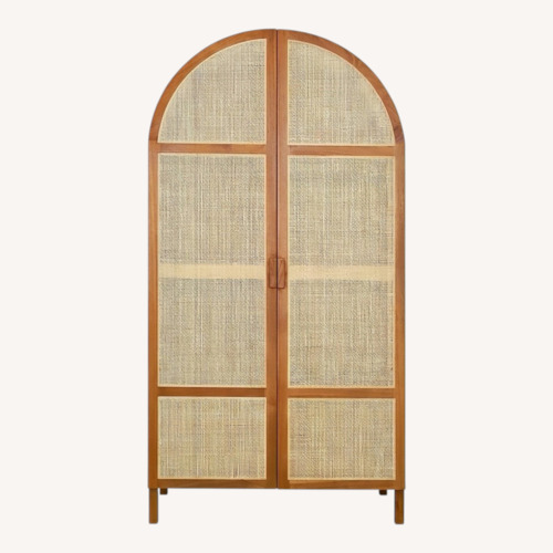 Used France and Son Natural Wood Armoire for sale on AptDeco