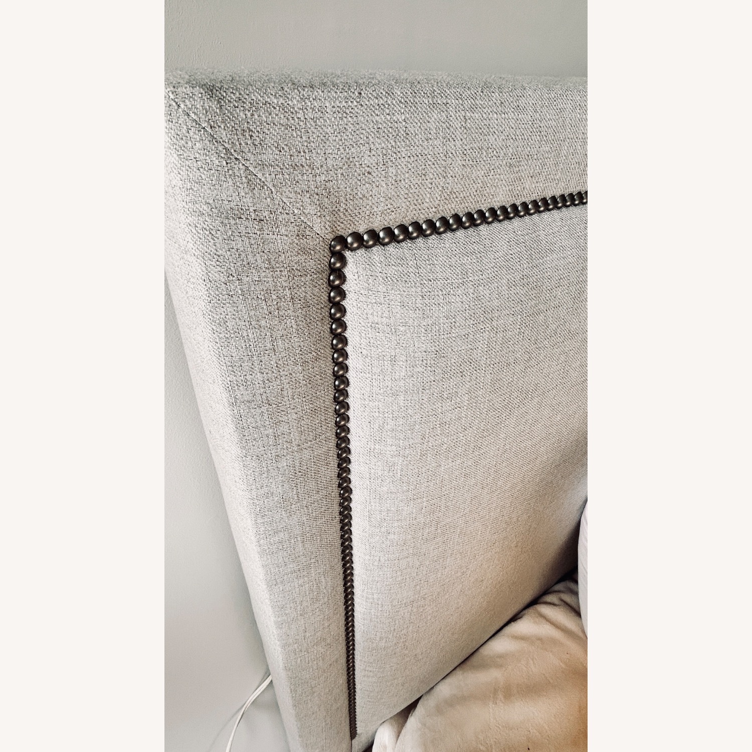 Bernhardt Morgan White Fabric King Bed - image-3