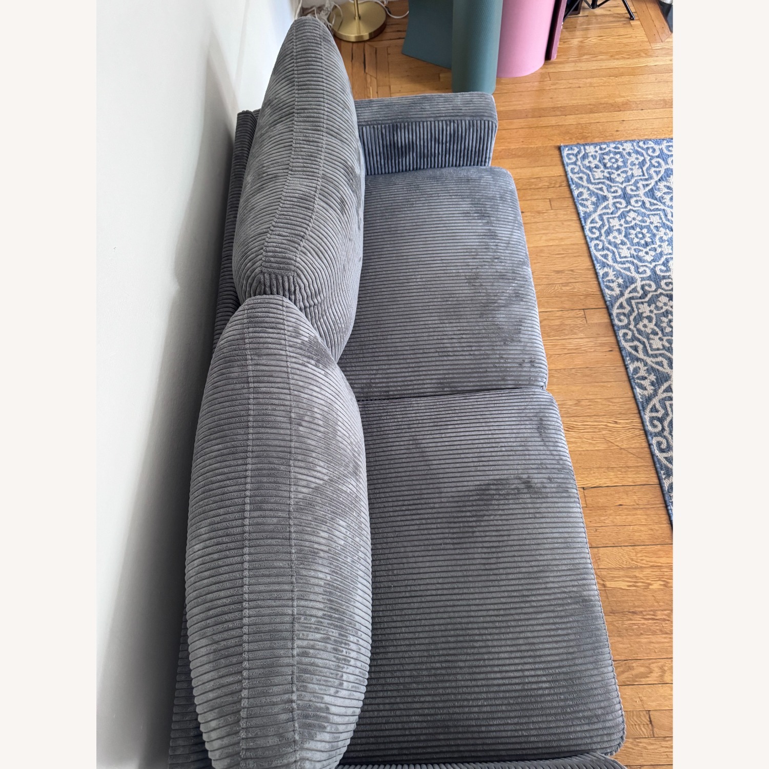 Walmart Blue 2 Seater Sofa - image-4