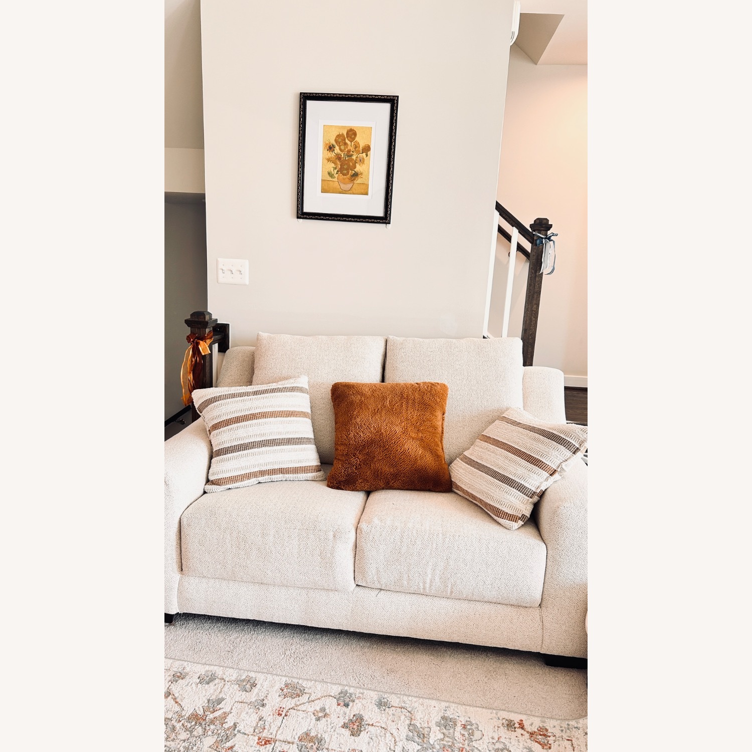 Bernhardt Furniture Gabi Natural Fabric Loveseat - image-2