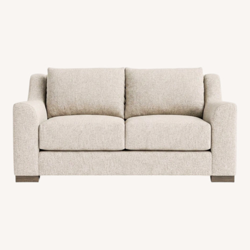 Used Bernhardt Furniture Gabi Natural Fabric Loveseat for sale on AptDeco