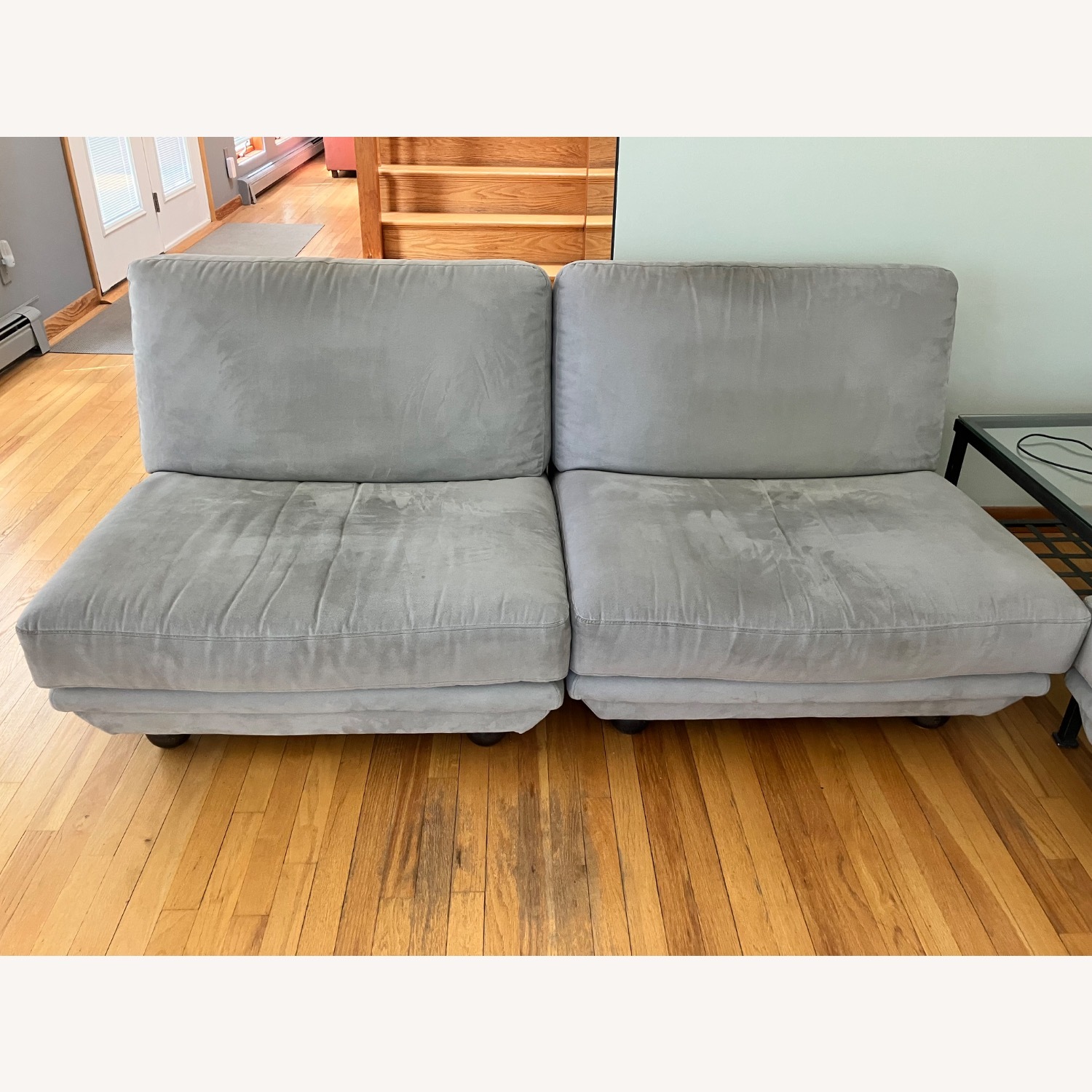Design Within Reach Light Gray 2 Piece Sectional - image-1