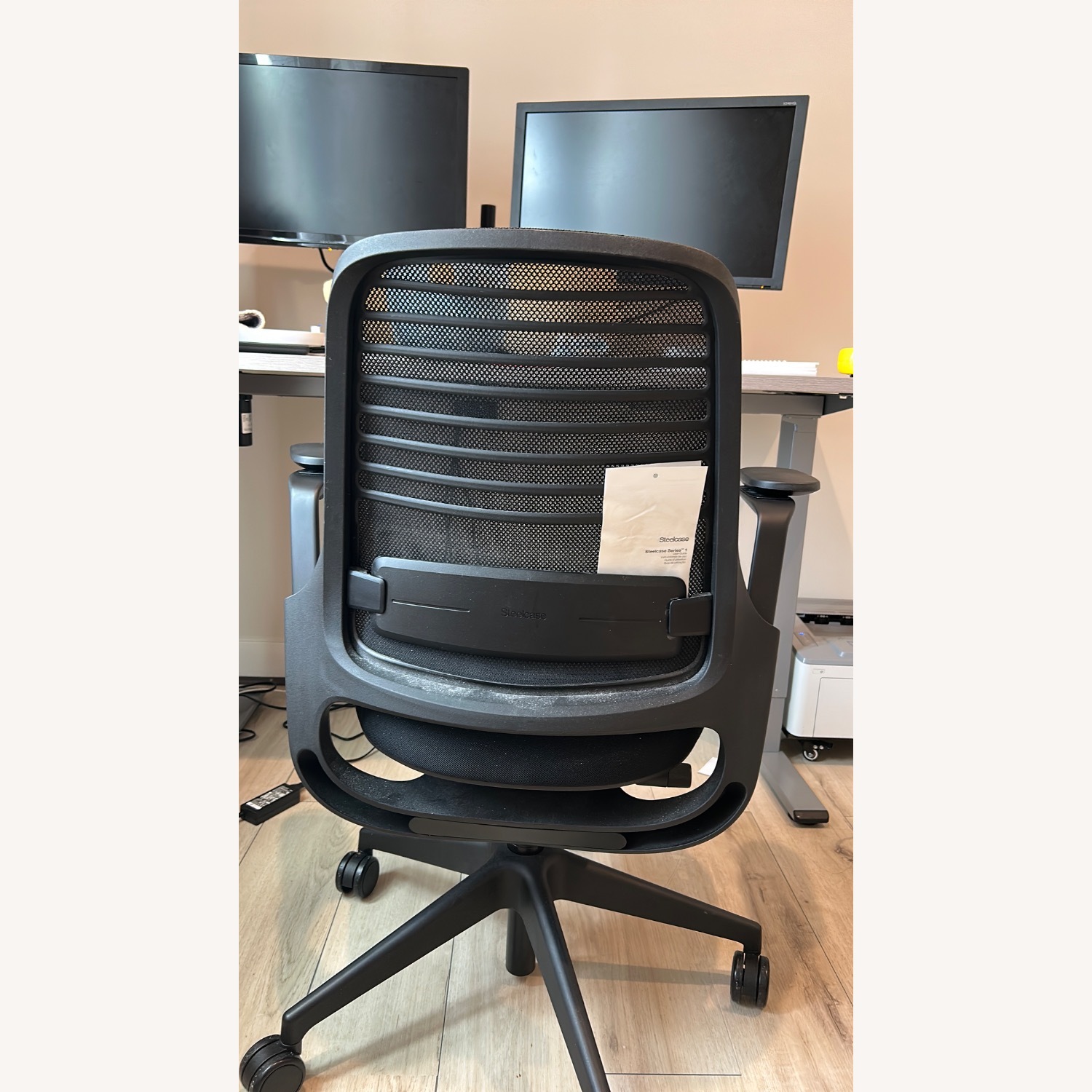 Steelcase Series 1 Black Fabric Office Chair - image-8