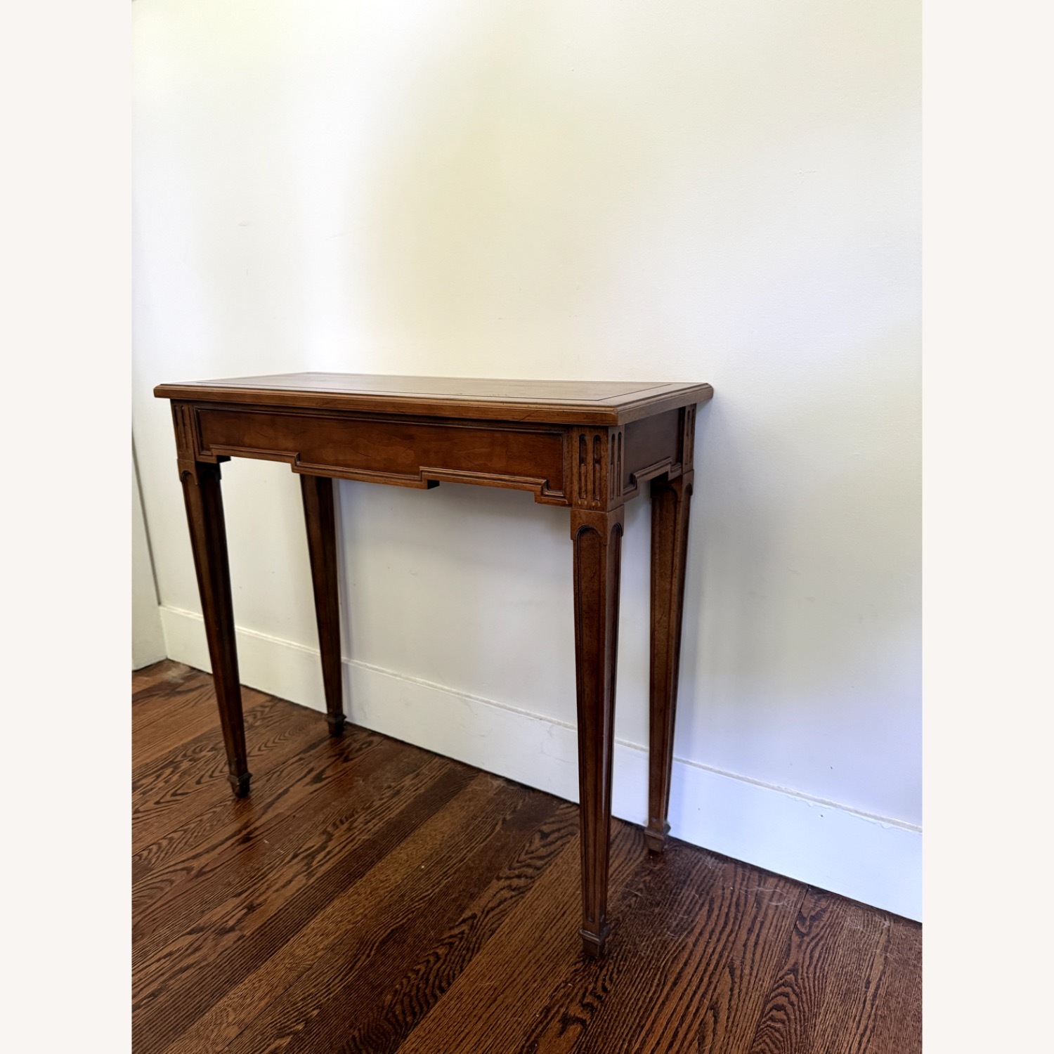 Vintage/Antique Finds Dark Brown Wood Console - image-2