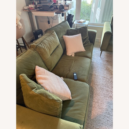 Used Ashley Furniture Green 3+ Seater Sofa for sale on AptDeco