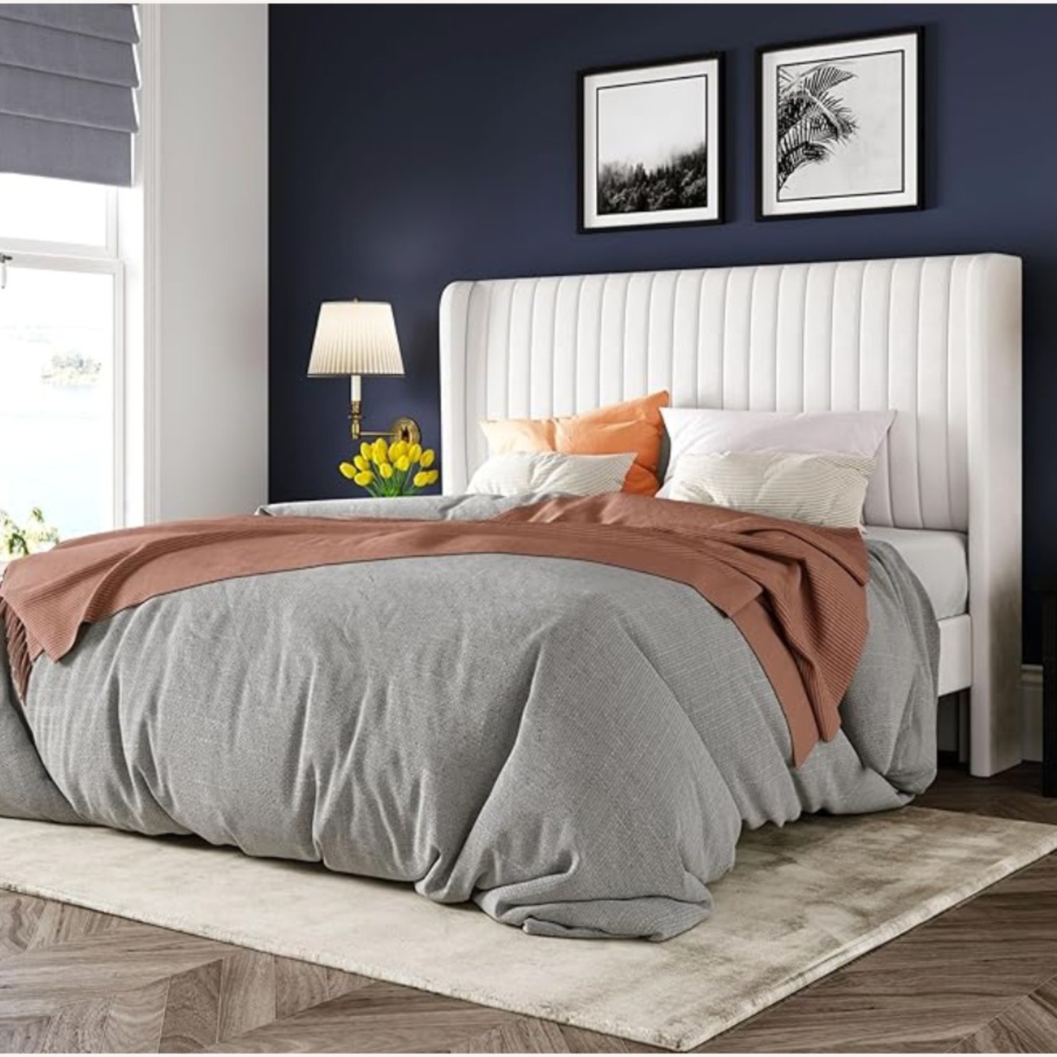 Allewie White Queen Bed - image-1