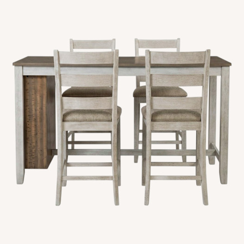 Used Ashley Furniture Skempton Light Brown Wood Dining Table for sale on AptDeco