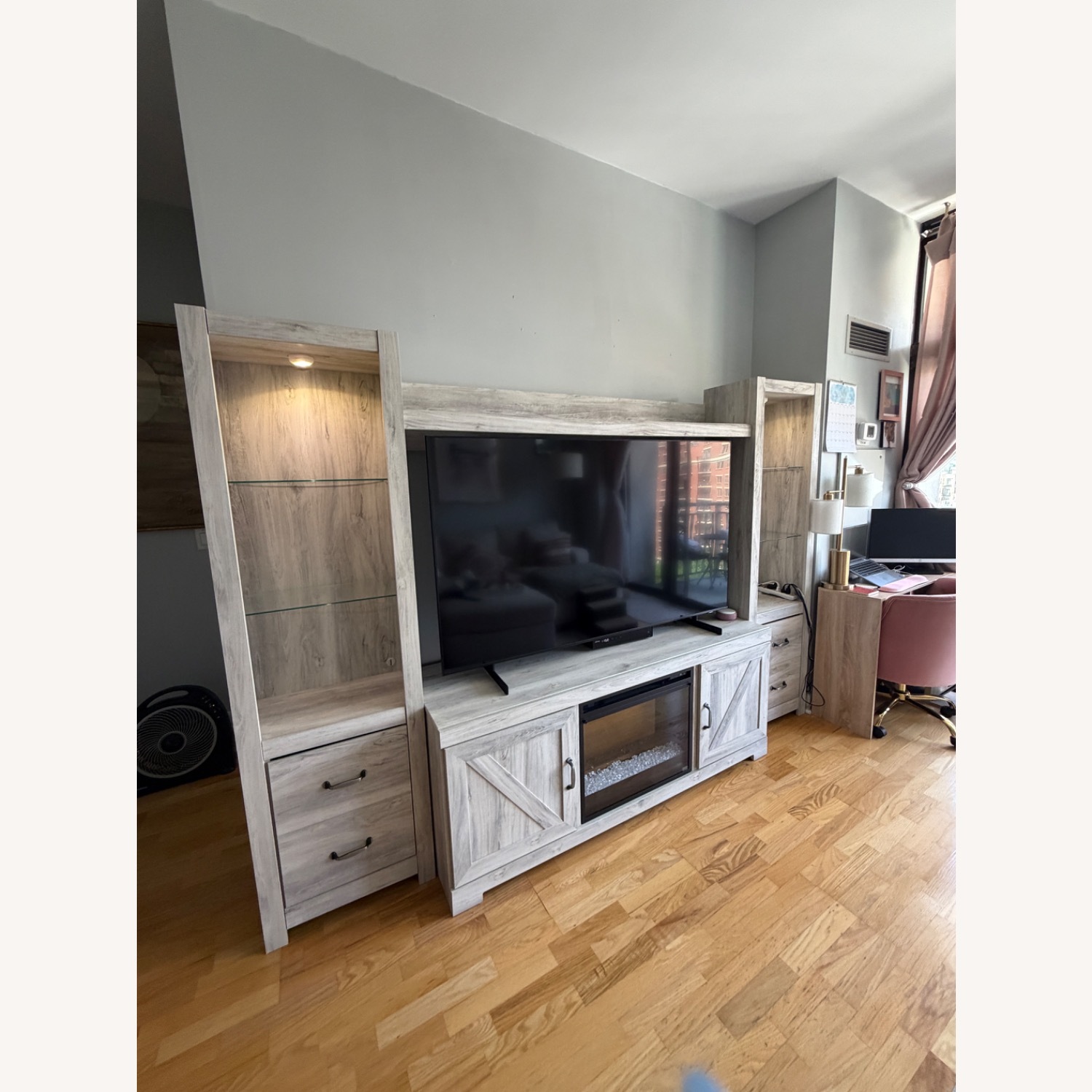 Ashley Furniture Bellaby White Wood Media Storage - image-1