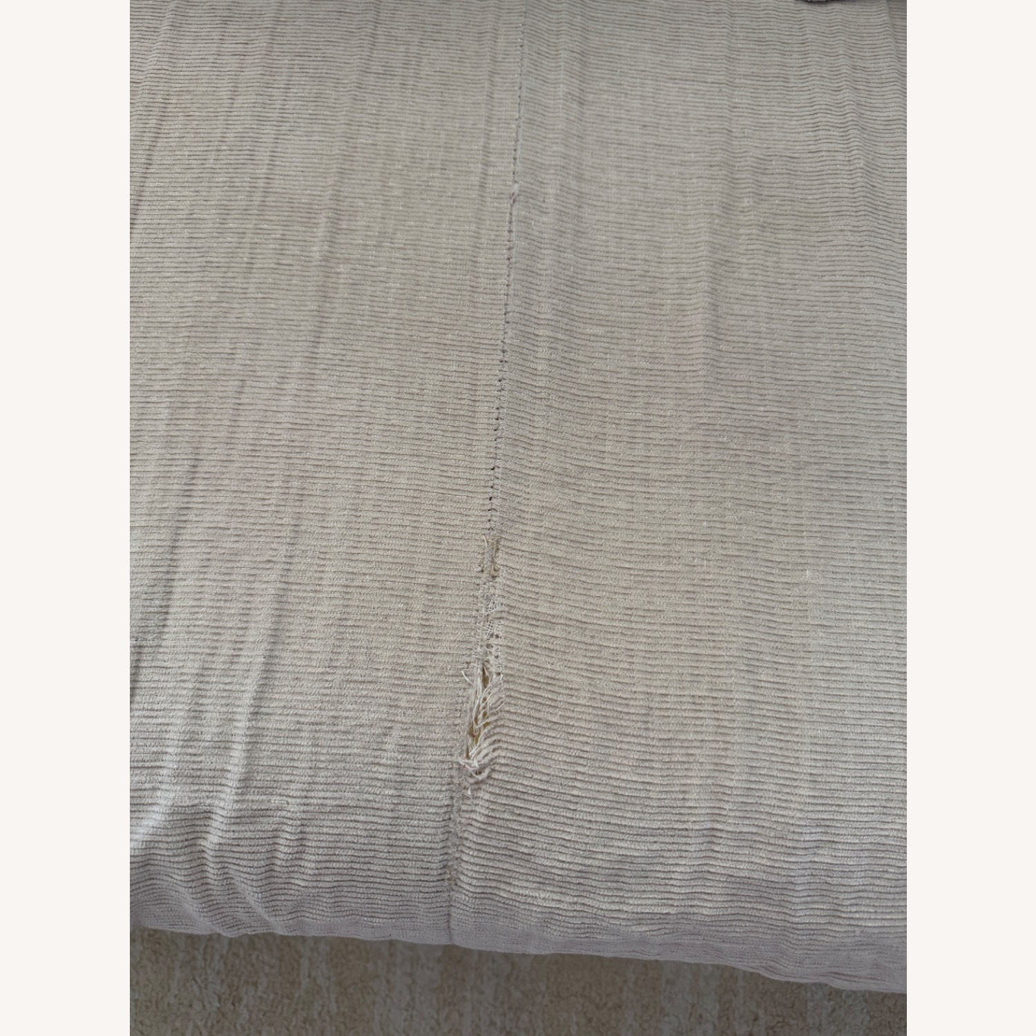 White Velvet 2 Piece Sectional - image-8