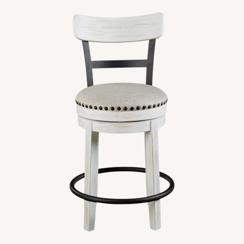 Used Ashley Furniture Valebeck White Wood Stools for sale on AptDeco