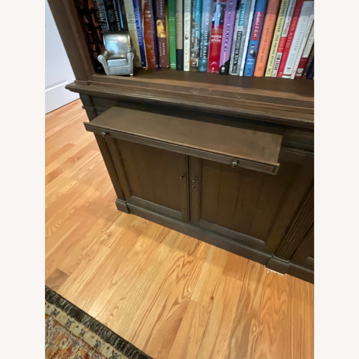 Arhaus Library Dark Brown Wood Bookcase - image-2
