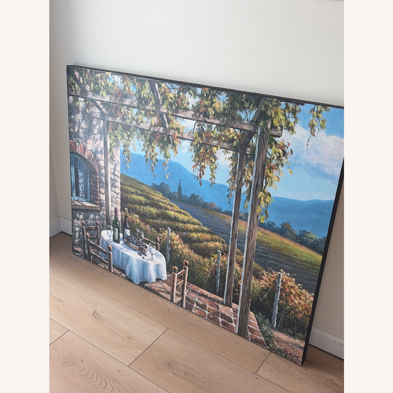 Large Canvas Print - “Vineyard Terrace” - image-4