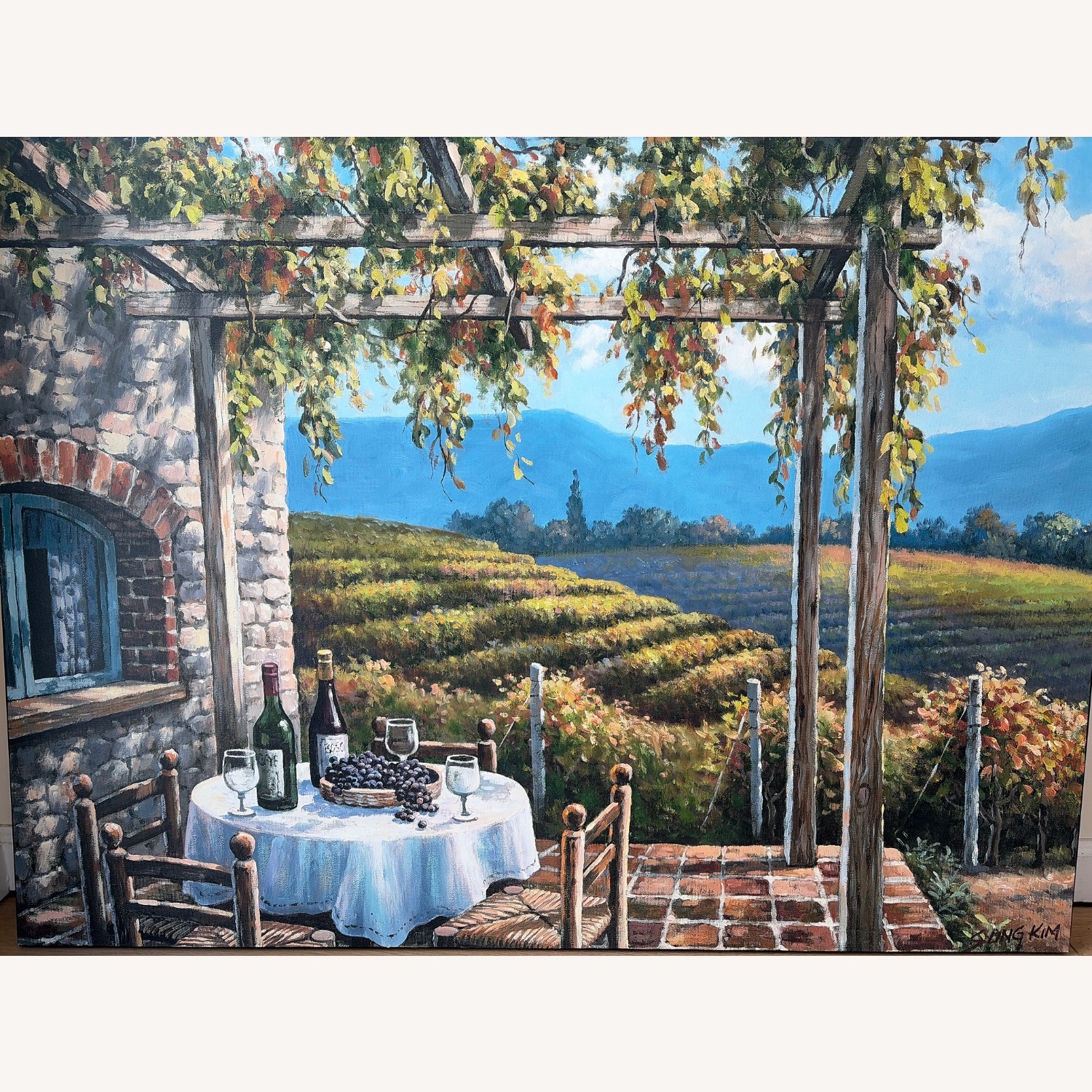 Large Canvas Print - “Vineyard Terrace” - image-2