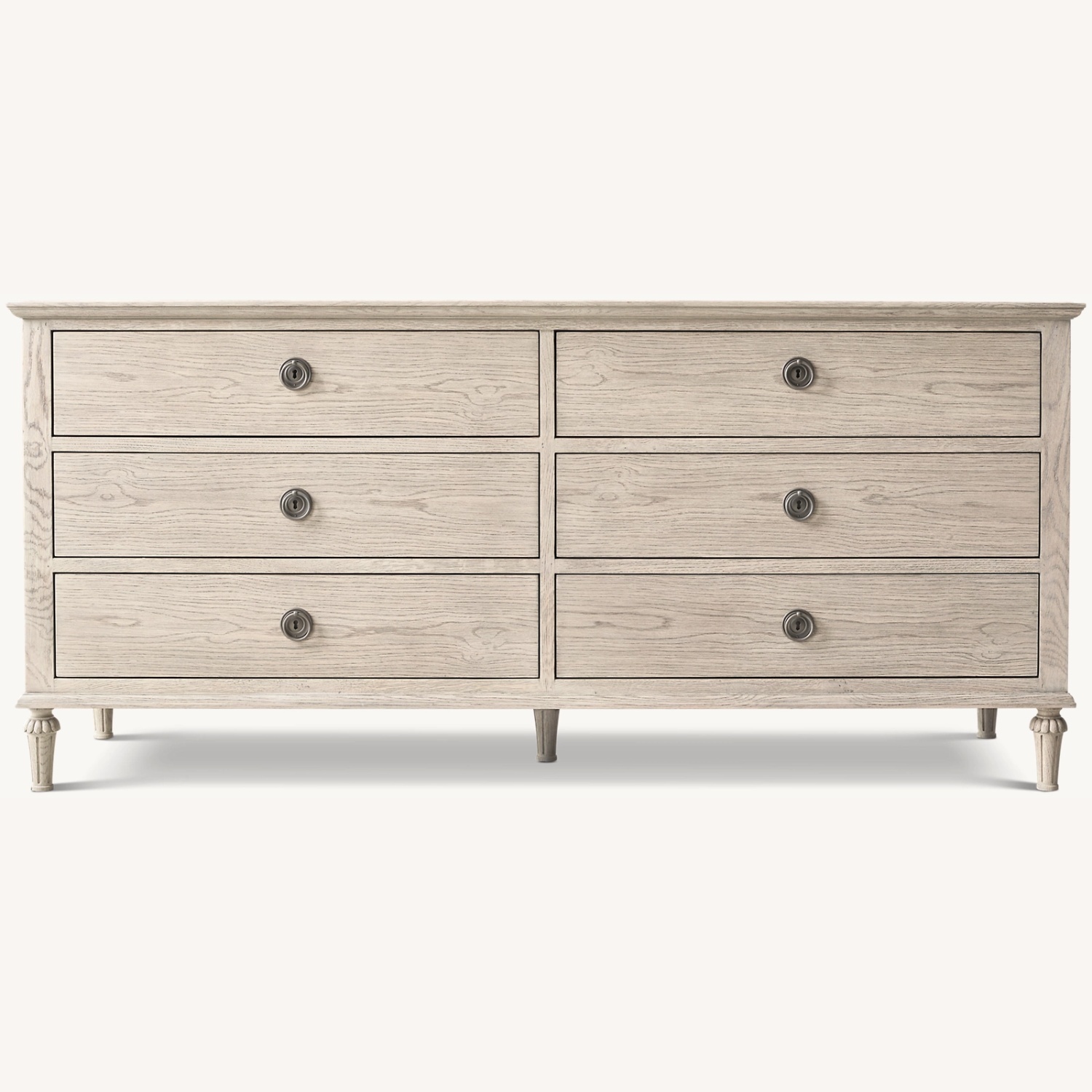 Restoration Hardware Maison Light Gray Wood Dresser - image-0