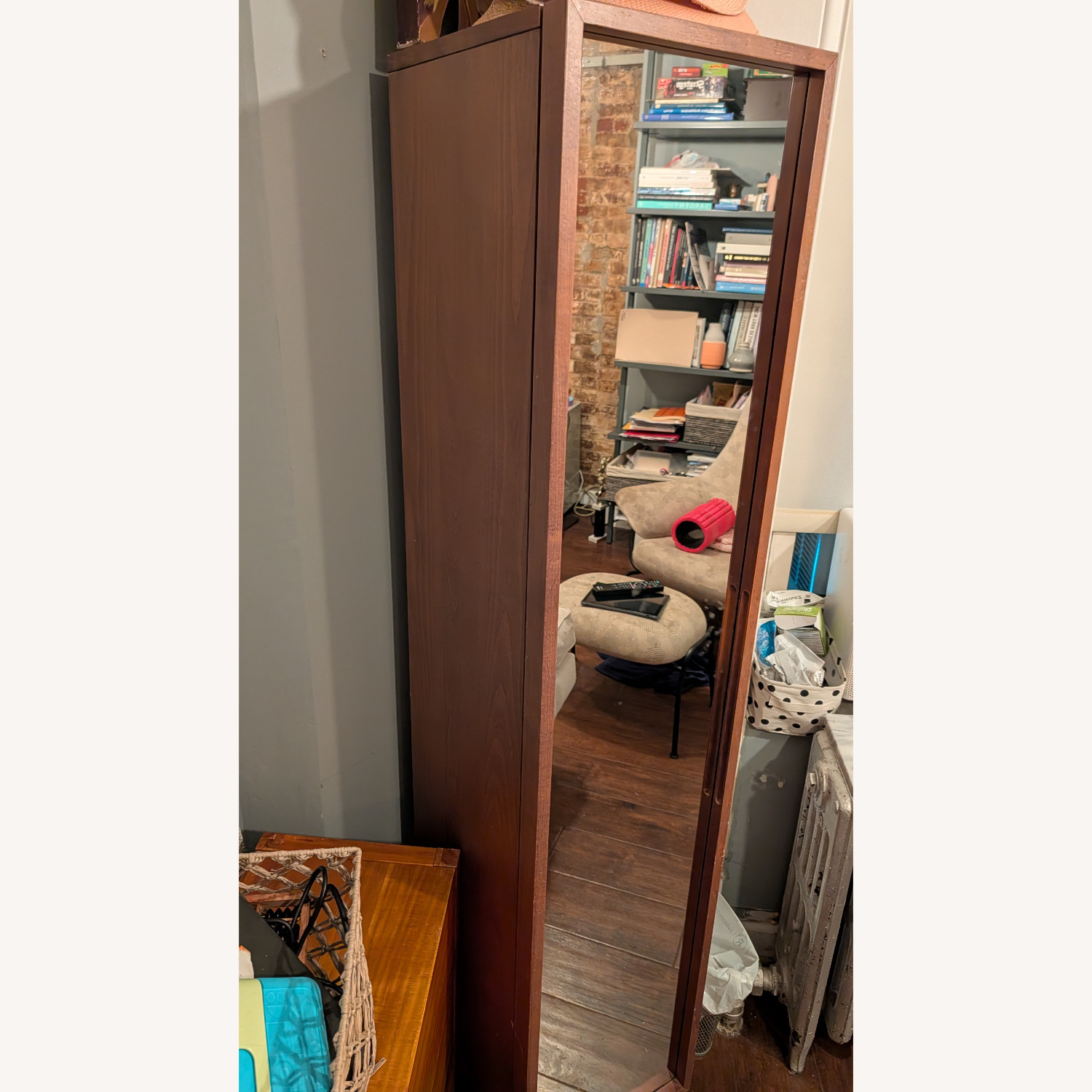 CB2 Dark Brown Wood Armoire - image-3