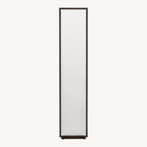 Used CB2 Dark Brown Wood Armoire for sale on AptDeco