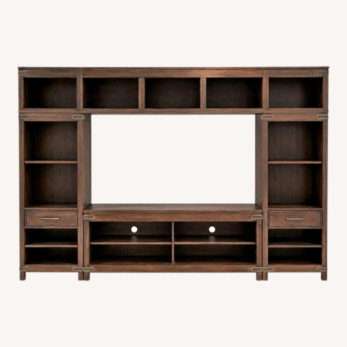 Used Arhaus Tremont Brown Wood Entertainment Center  for sale on AptDeco