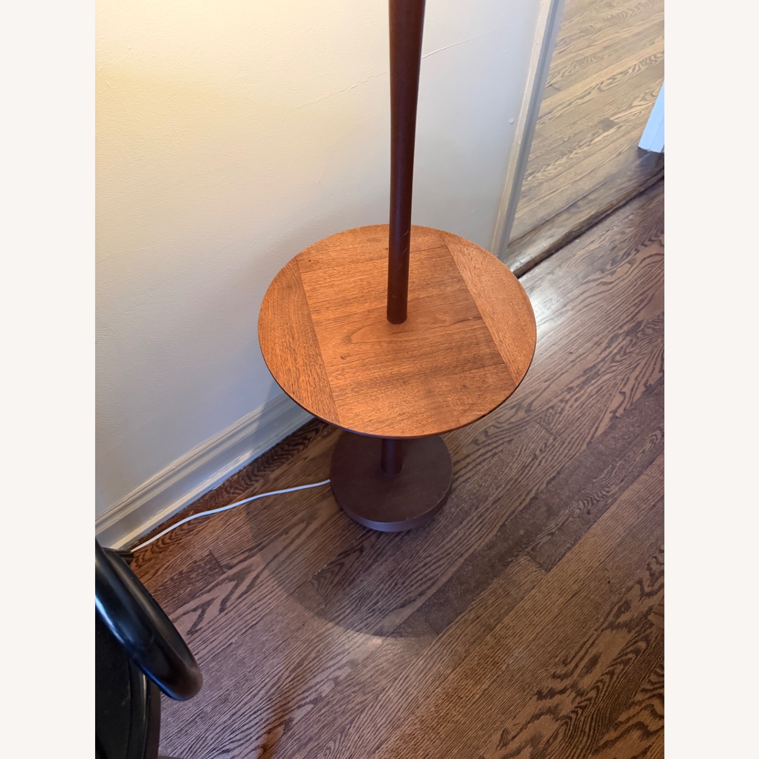 Mid-Century Walnut Floor Lamp / Table  - image-3