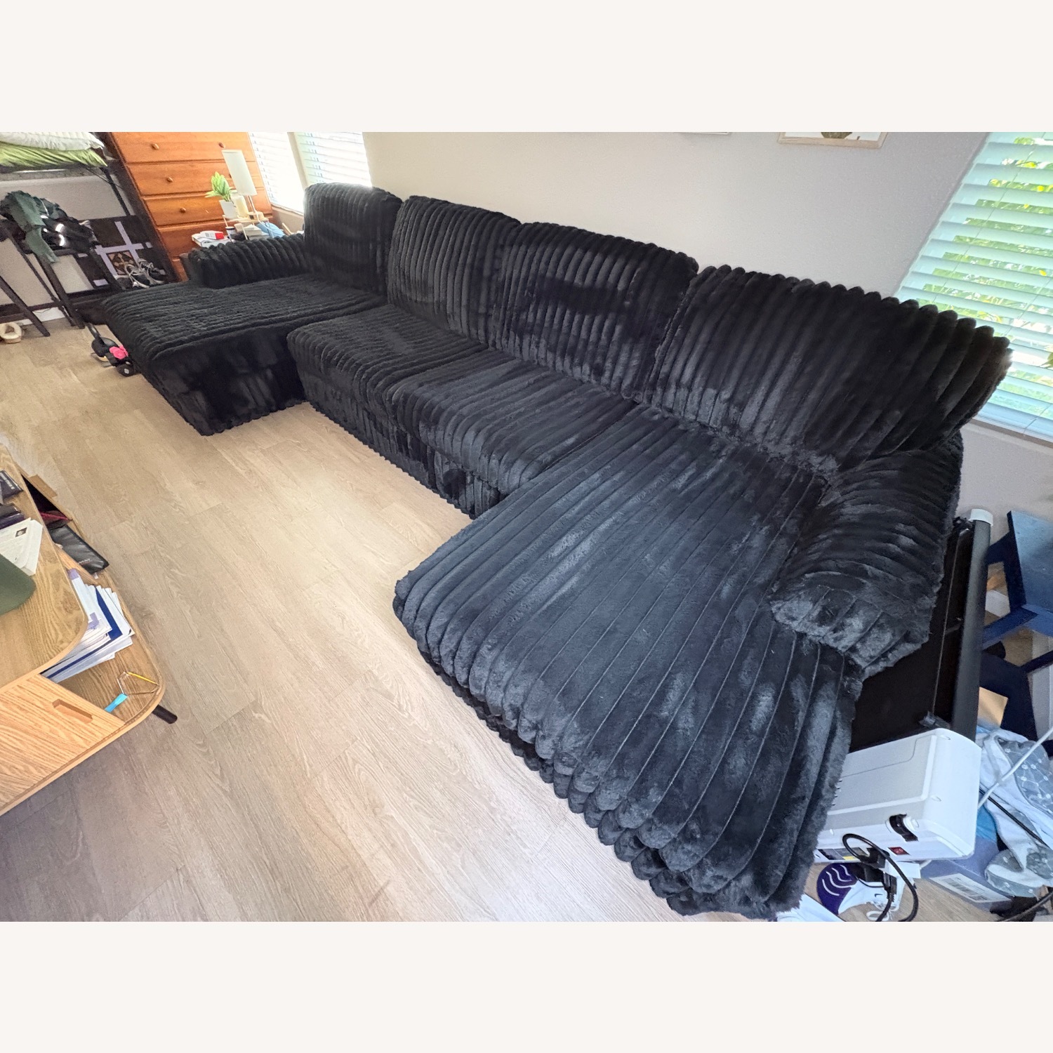 Ashley Furniture Midnight Madness Black 3+ Piece Sectional - image-3