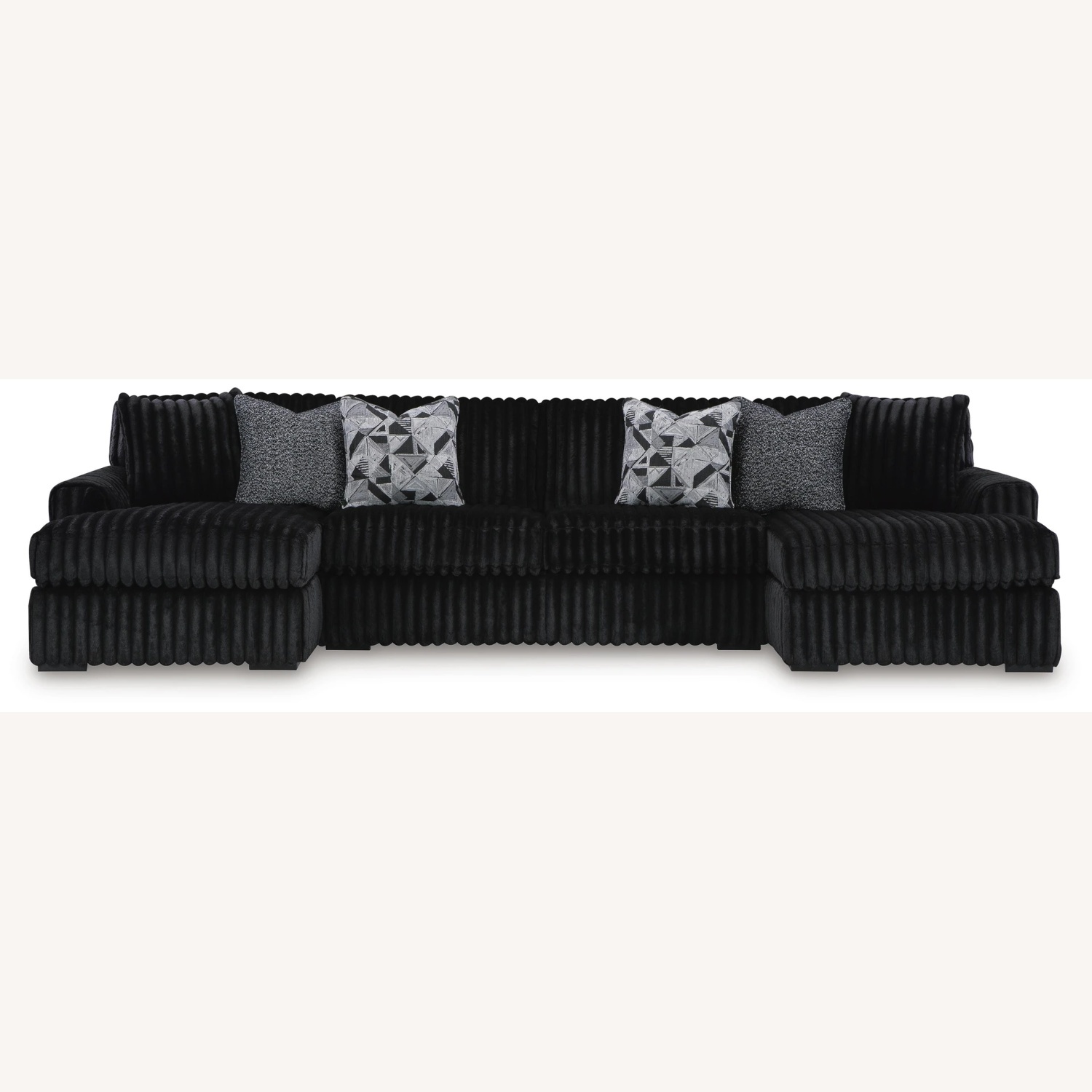 Ashley Furniture Midnight Madness Black 3+ Piece Sectional - image-7
