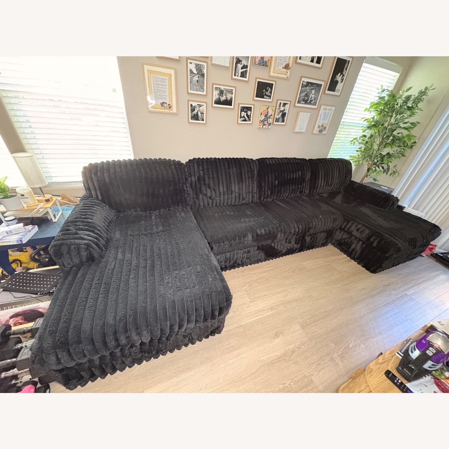 Ashley Furniture Midnight Madness Black 3+ Piece Sectional - image-2