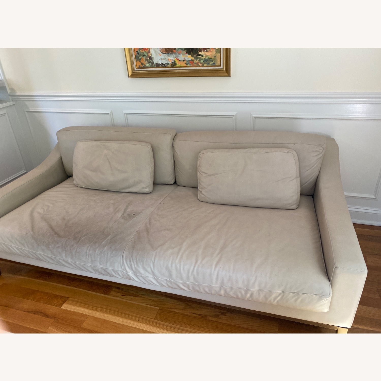 Restoration Hardware Light Gray 3+ Seater Sofa - image-2
