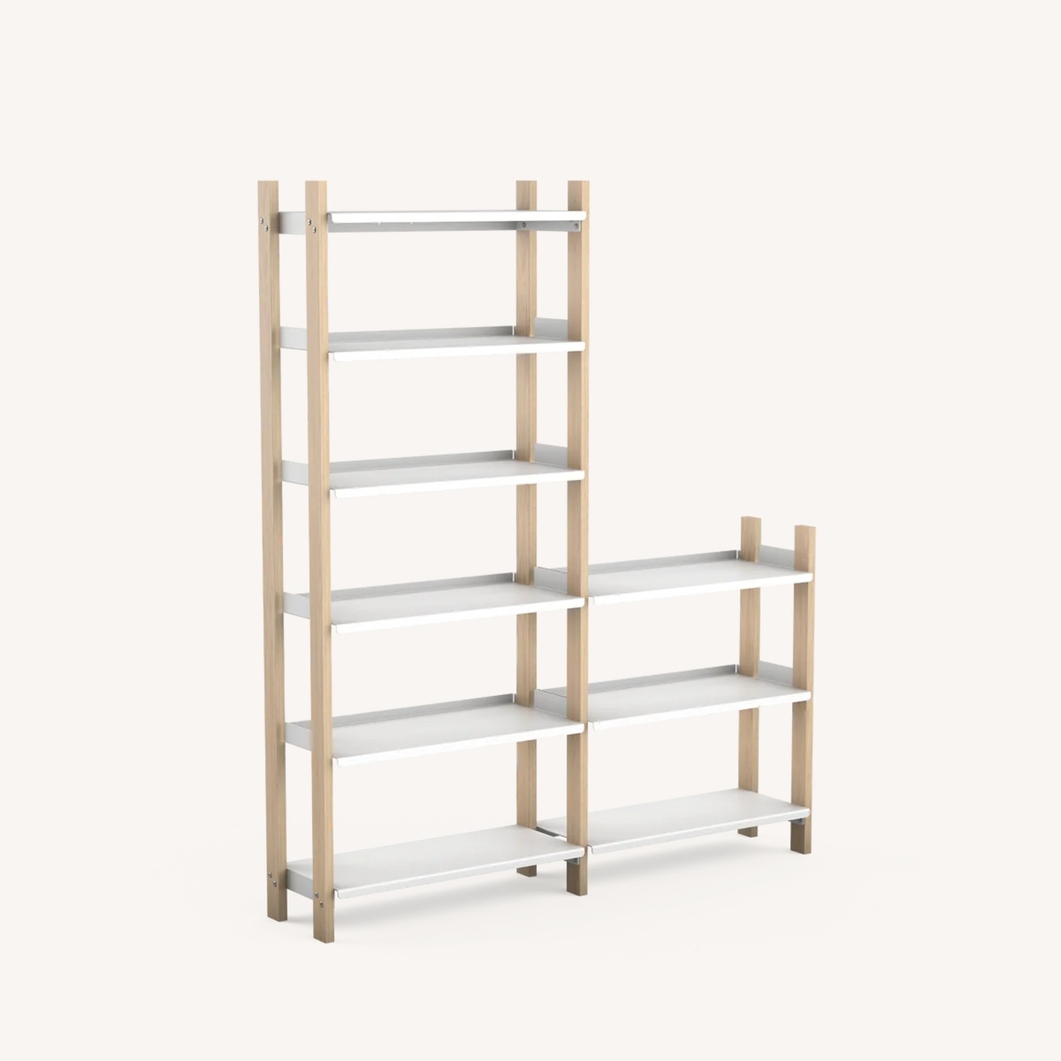 Floyd The Shelving System White Wood Bookcase - image-8